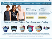 Tablet Screenshot of lowertownprinting.com